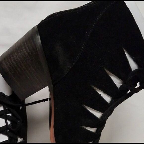 Soho cobbler basil black chunky heel shoes - Picture 4 of 5